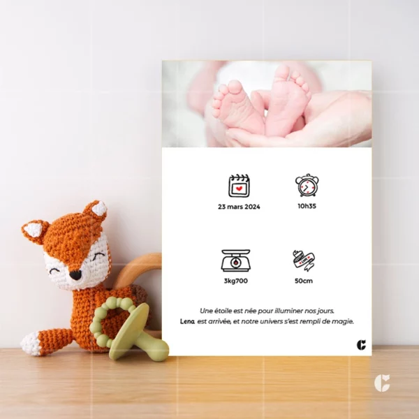 Faire-part de naissance Jolie étoile – Image 2