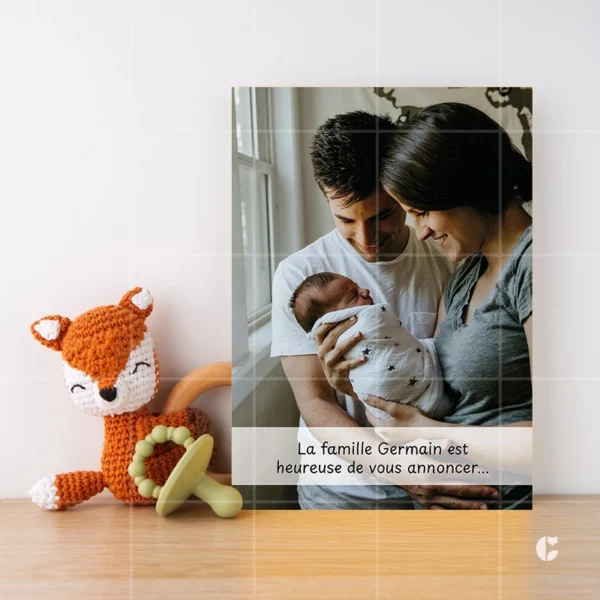 Faire-part de naissance Nouveau chapitre